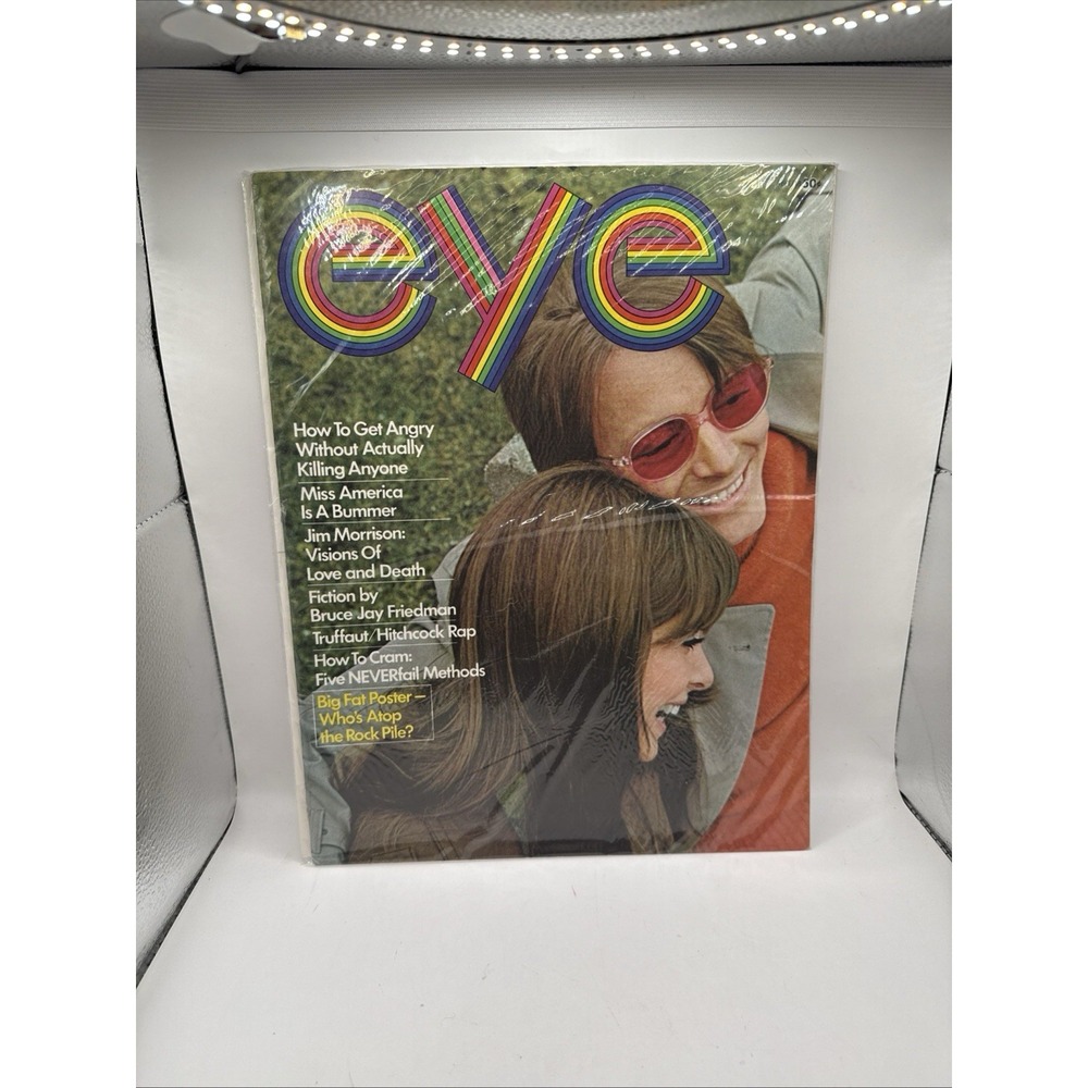 EYE magazine April 1968 Vo1. 1 No. 2 Jim Morrison Otis Redding With Poster